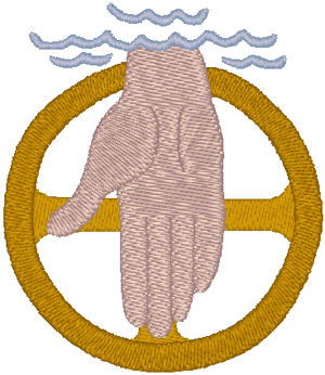 Hand of God, The Creator Embroidery Design