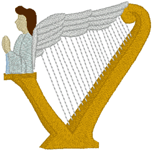 St. Cecelia Symbol Embroidery Design