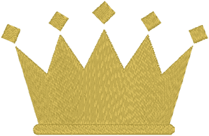 Simple Crown Embroidery Design