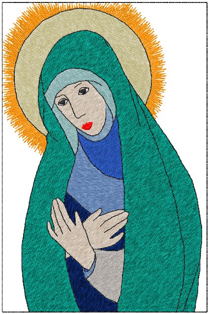 St. Agatha Icon Embroidery Design
