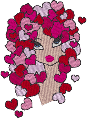 Hearts Splendor Embroidery Design