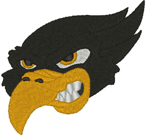 Fightin' Mad Blackhawk Embroidery Design