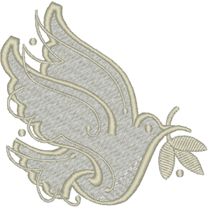 Wedding Dove Embroidery Design