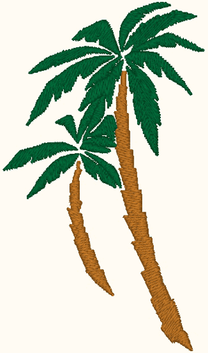 Palm Trees Embroidery Design