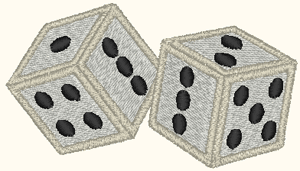 Dice Embroidery Design