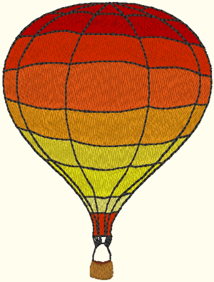 Flying at Sunset Embroidery Design