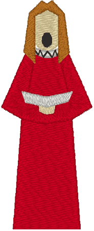 Choir Girl Embroidery Design