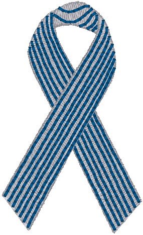 Awareness Ribbon: ALS Embroidery Design