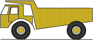 Dump Truck Embroidery Design