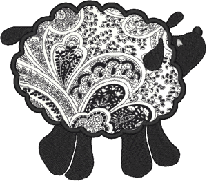 Little Lamb Applique Embroidery Design