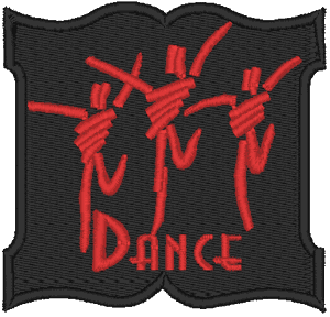 Dance Scroll Embroidery Design