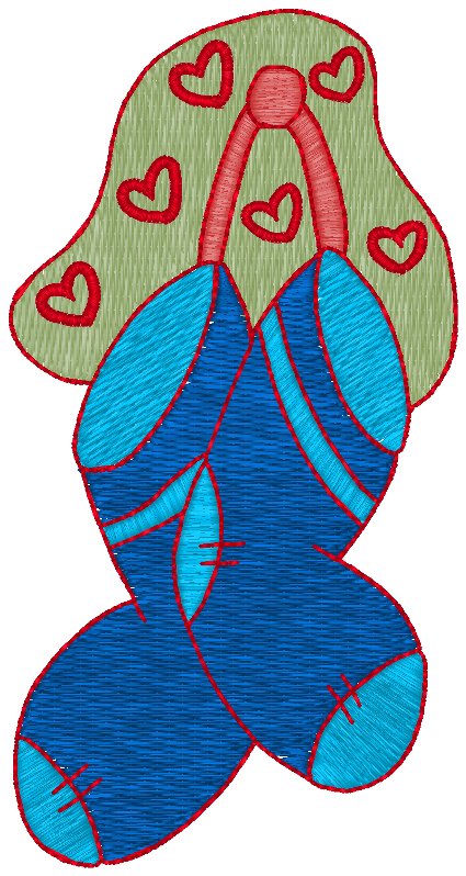 Baby's Booties Embroidery Design