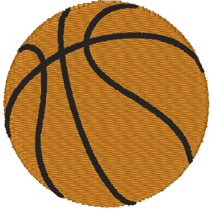 Basketball Embroidery Design