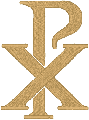 Chi Rho #1 Embroidery Design