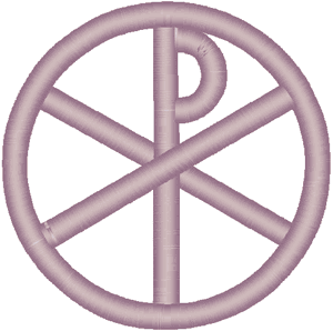 Chi Rho Circle #1 Embroidery Design