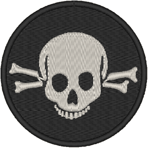 Skull & Crossed Bones Embroidery Design