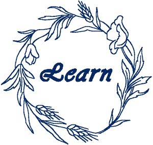 Learn Redwork Wreath Embroidery Design