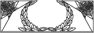 Redwork Spider Web Frame Embroidery Design