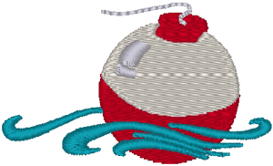 Fishing Bobbin Embroidery Design