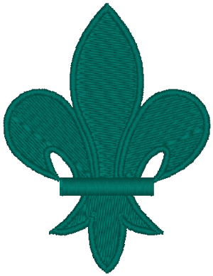 Fleur de lis #1 Embroidery Design