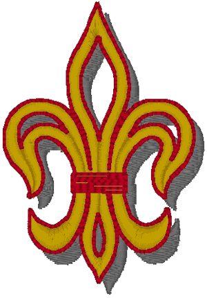 Fleur de lis #2 Embroidery Design