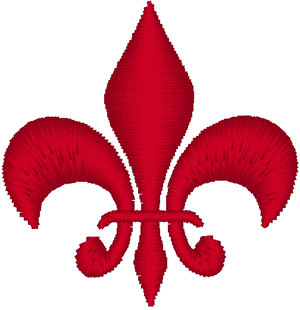 Fleur de lis #4 Embroidery Design