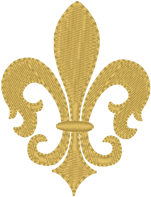 Fleur de lis #5 Embroidery Design