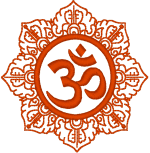 Ornate AUM #1 Embroidery Design