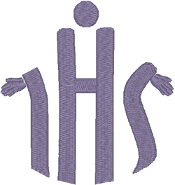 IHS with Hands Embroidery Design