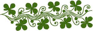 Shamrock Border Embroidery Design