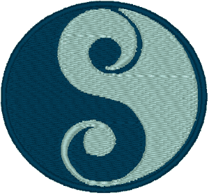 Yin-Yang #2 Embroidery Design