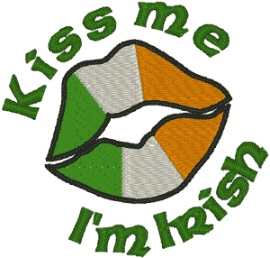 Kiss Me: Irish Embroidery Design