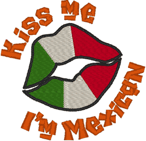 Kiss Me: Mexican Embroidery Design