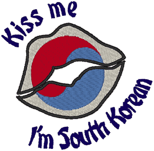 Kiss Me: South Korean Embroidery Design
