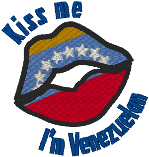 Kiss Me: Venezuelan Embroidery Design