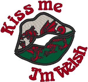 Kiss Me: Welsh Embroidery Design