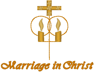 Marriage in Christ Embroidery Design