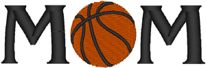 Basketball Mom Embroidery Design