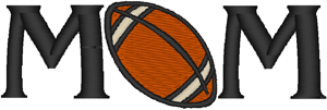 Football Mom Embroidery Design