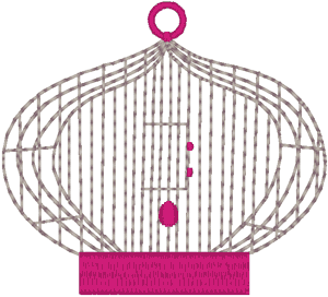 Little Birdcage Embroidery Design