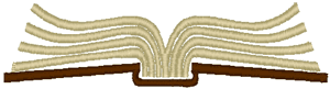 Open Book #1 Embroidery Design