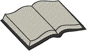 Open Book #2 Embroidery Design