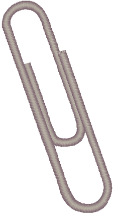 Paper Clip Embroidery Design