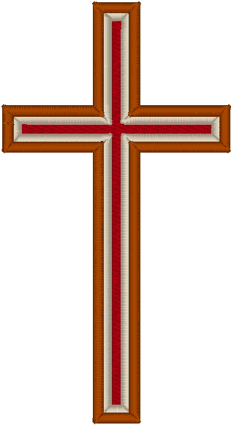 Tri-Layered Cross Embroidery Design