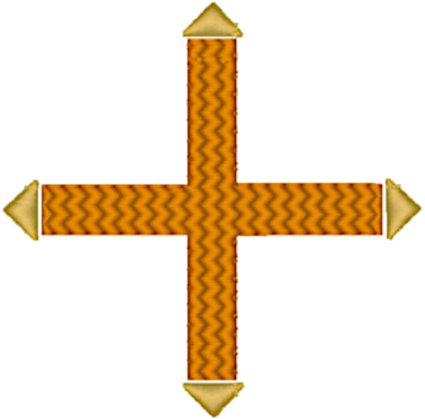 The Aiguisee Cross Embroidery Design