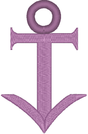 Anchor Cross #1 Embroidery Design
