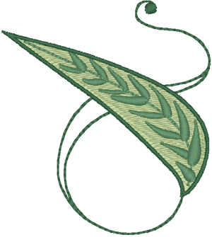 Leaf Element #2 Embroidery Design