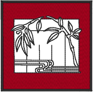 Oriental Accents: Bamboo Embroidery Design