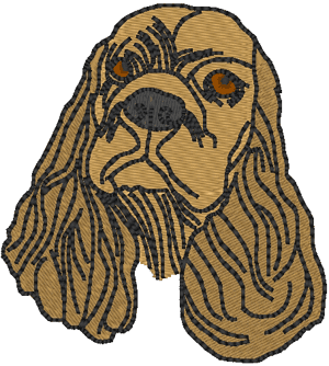 Cocker Spaniel Embroidery Design