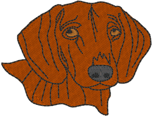 Dachshund Embroidery Design